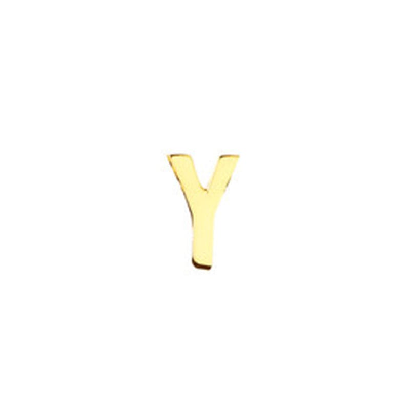 Rose  gold / Y High quality 316l stainless steel  a-z 26 alphabet gold plated DIY name necklace pendant  letters accesories charms