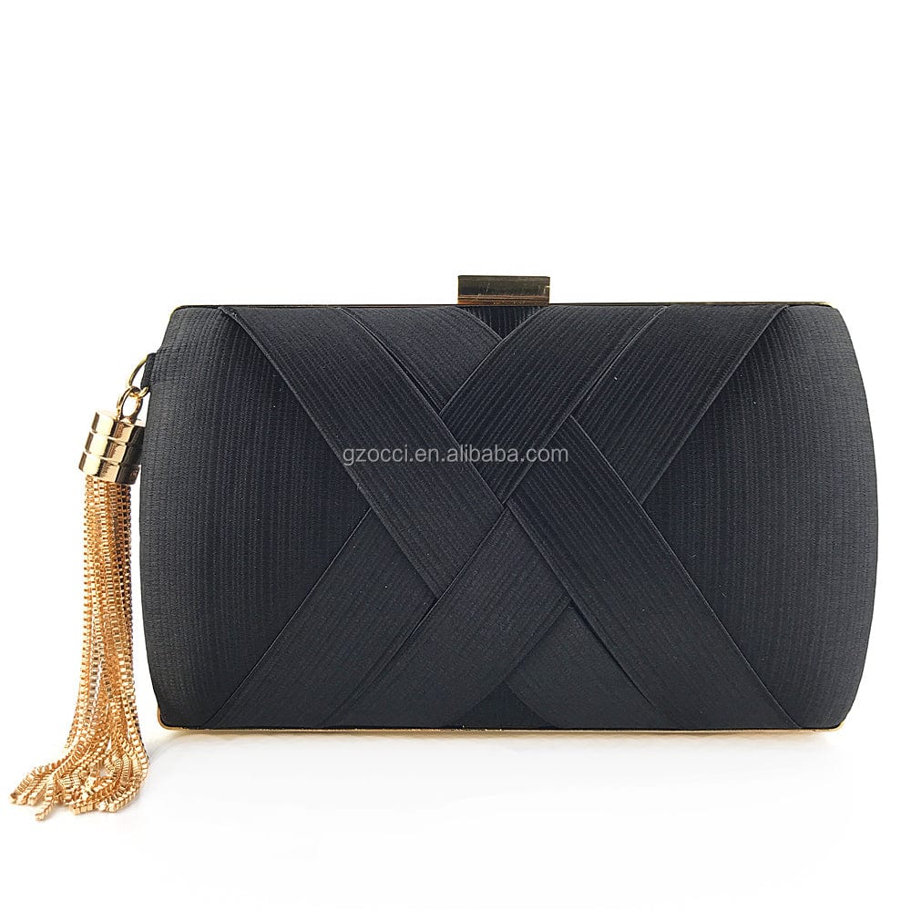 S / black OC3294 Handbag Manufacturer Wholesale Tassel Clutch Bag Women Handbags