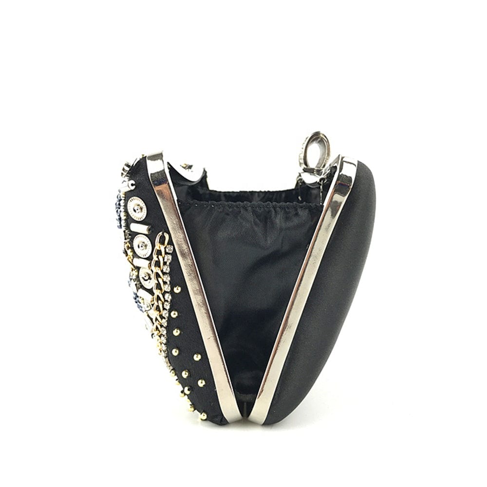 S / black OC3803 Fashion Women Beaded Clutch Bag Wholesale