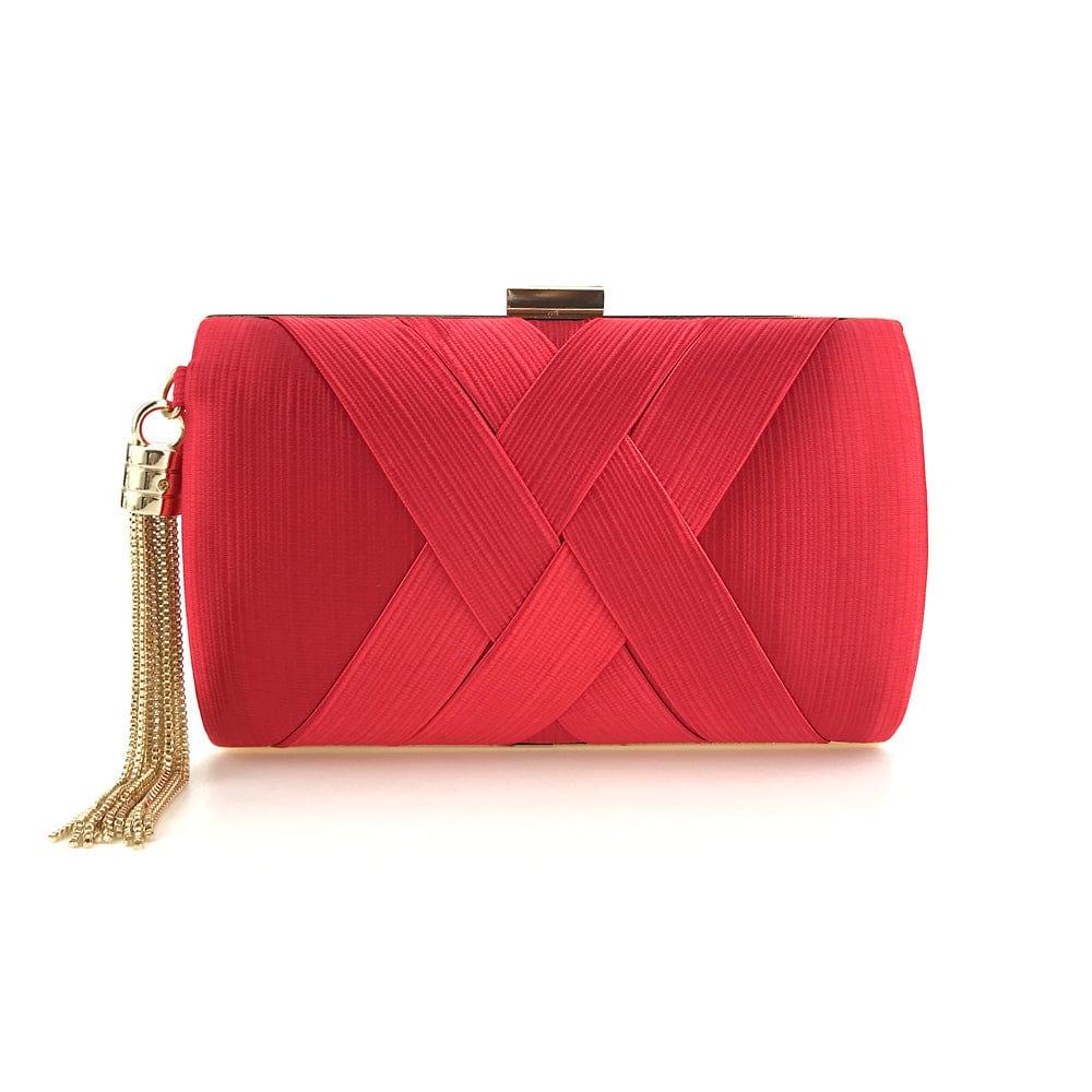 S / Red OC3294 Handbag Manufacturer Wholesale Tassel Clutch Bag Women Handbags