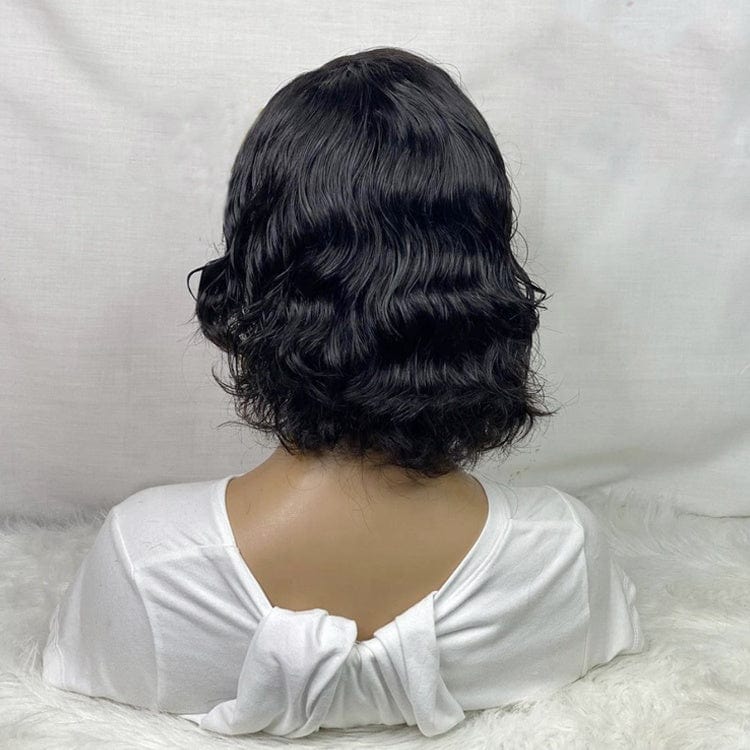 Short Body Wave Hair Human Hair Wig Shot Bob 13*4 Lace Front Wigs  for Black Women