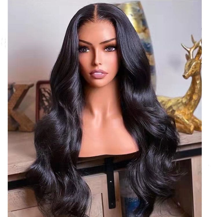 Silk Base Swiss Lace Wig Brown Super Wave Full Raw Indian Cuticle Aligned Human Hair Silk Top 13*4 Lace Front Wigs