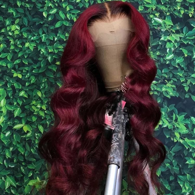 Silk Base Swiss Lace Wig Brown Super Wave Full Raw Indian Cuticle Aligned Human Hair Silk Top 13*4 Lace Front Wigs