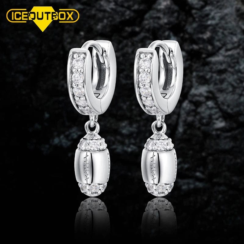 silver Newest Product Fashion Design White Gold Hoop Earring Women