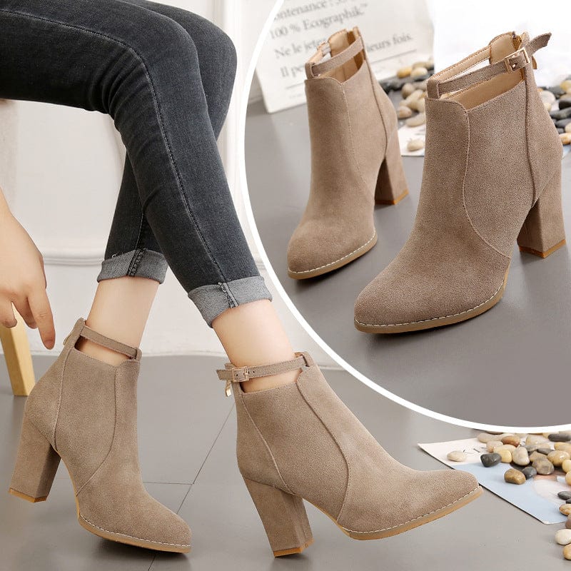 Size35-43 Suede womens british boots