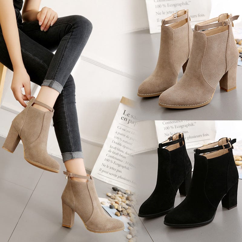 Size35-43 Suede womens british boots