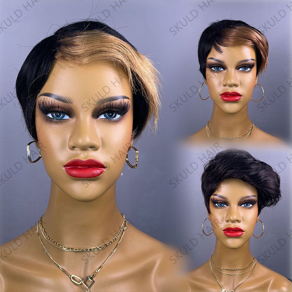 Skuld Short Human Hair Wigs Pixie Cut Human Hair Wigs Cheap Wig for Black Women Drop Shipping Wholesale