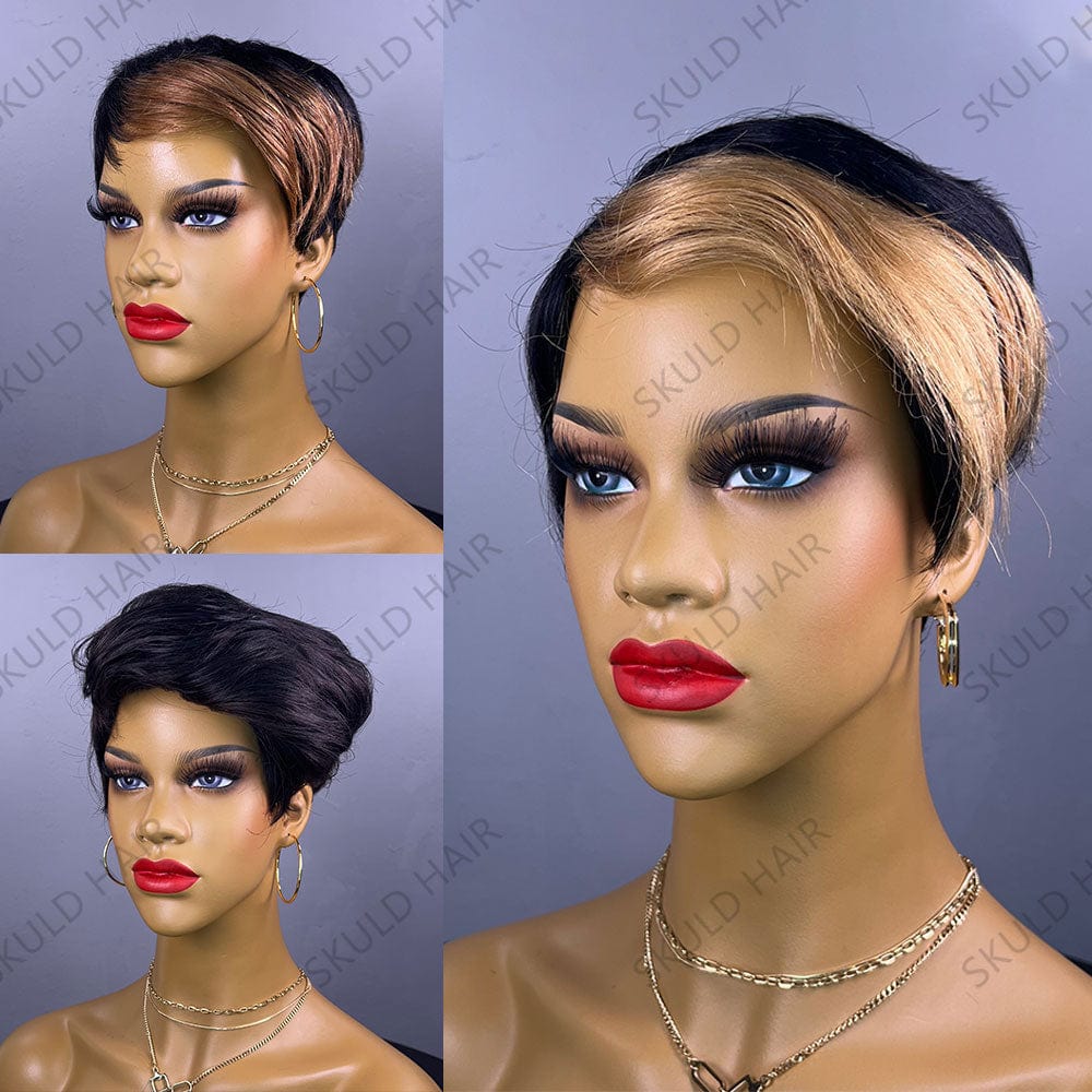 Skuld Short Human Hair Wigs Pixie Cut Human Hair Wigs Cheap Wig for Black Women Drop Shipping Wholesale