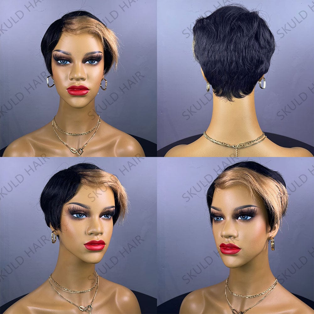 Skuld Short Human Hair Wigs Pixie Cut Human Hair Wigs Cheap Wig for Black Women Drop Shipping Wholesale