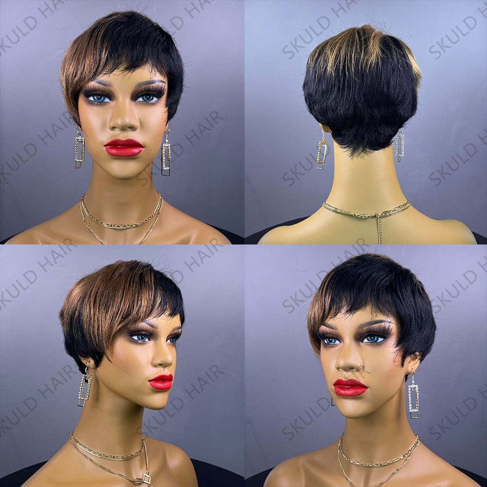 Skuld Short Human Hair Wigs Pixie Cut Human Hair Wigs for Black Women Drop Shipping Wholesale