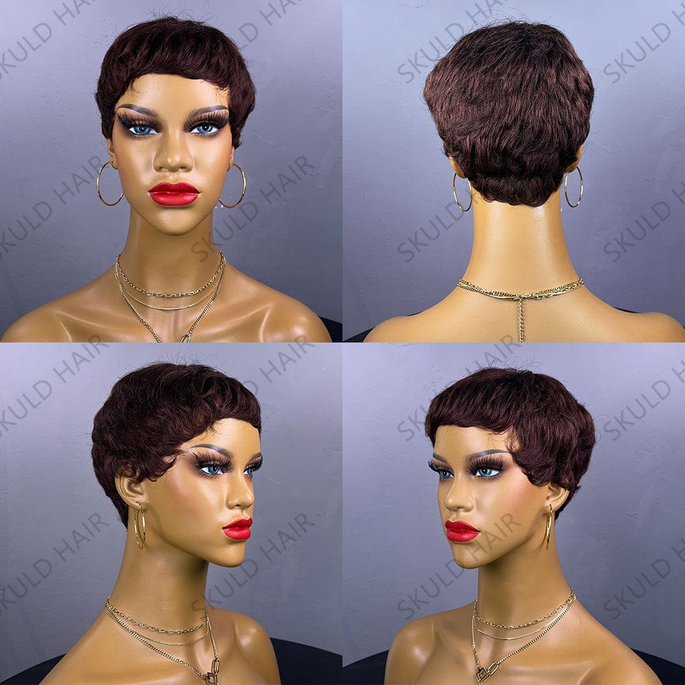 Skuld Short Human Hair Wigs Pixie Cut Human Hair Wigs for Black Women Drop Shipping Wholesale