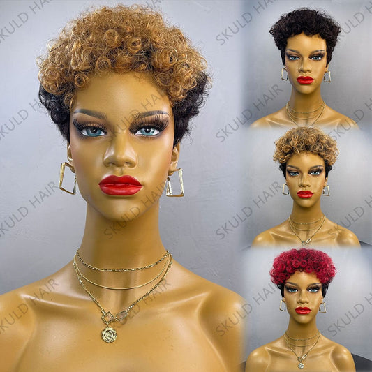 Skuld Short Human Hair Wigs Pixie Cut Human Hair Wigs for Black Women Drop Shipping Wholesale