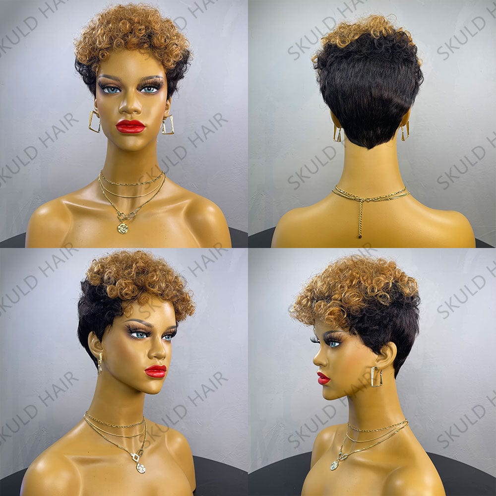 Skuld Short Human Hair Wigs Pixie Cut Human Hair Wigs for Black Women Drop Shipping Wholesale