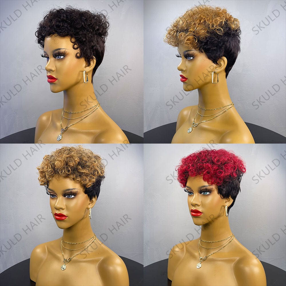 Skuld Short Human Hair Wigs Pixie Cut Human Hair Wigs for Black Women Drop Shipping Wholesale