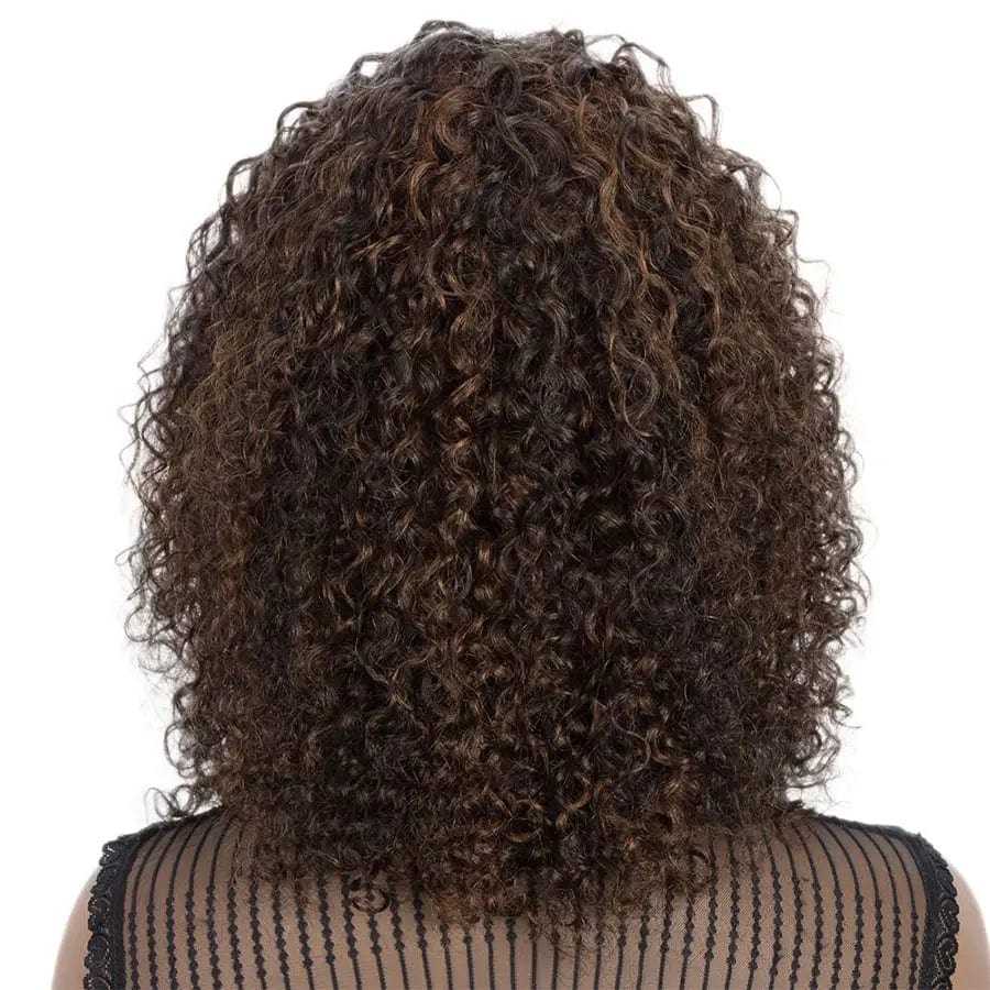 Sleek Bob Wig With Bangs Kinky Curly Hair Wigs