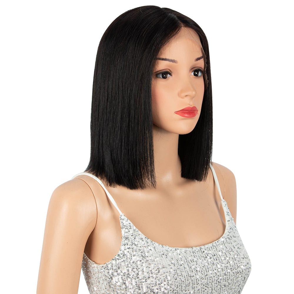 sleek high quality wholesale cheap Hot Selling Best wig 10" 12"14" 9A grade straight long lace frontal Human Hair Wigs for women