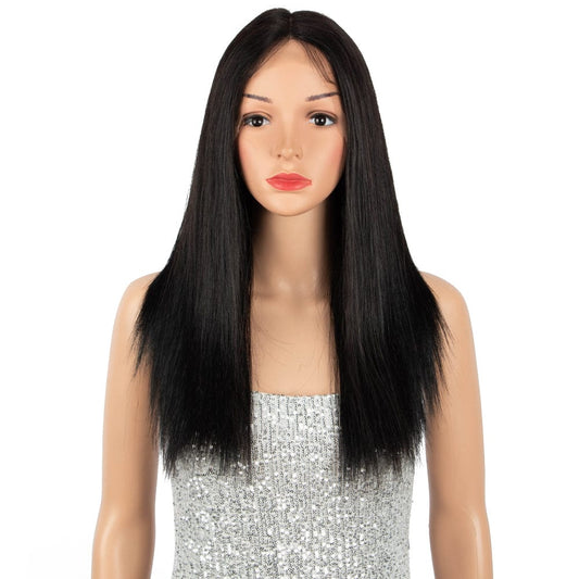 sleek high quality wholesale cheap Hot Selling Best wig 18"-28" 9A grade straight long lace frontal Human Hair Wigs for women