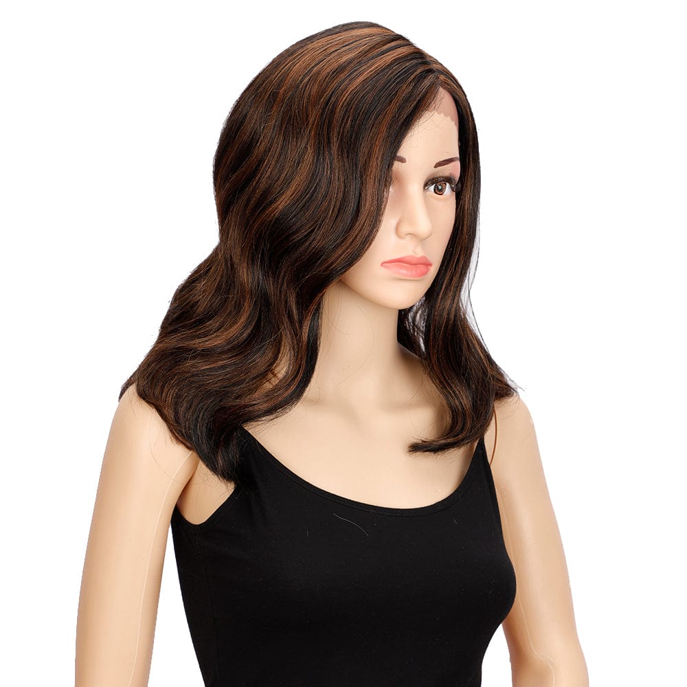 sleek quality wholesale for women hot selling knotless cheap heat resistant blond body wave lace front wig synthetic hair wigs