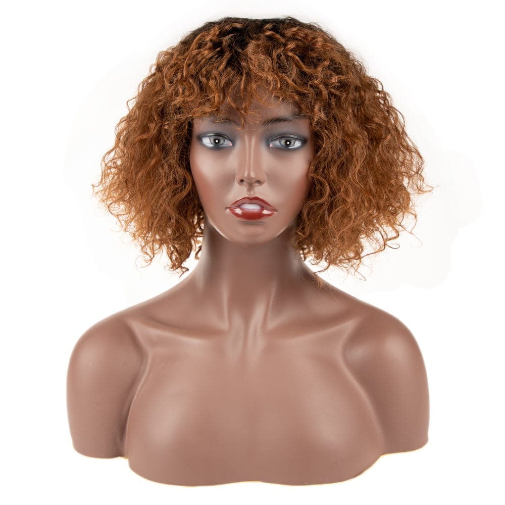 sleek top quality wholesale hot selling cheap High Temperature  Heat Resistant afro kinky curl Synthetic Hair Wigs for women