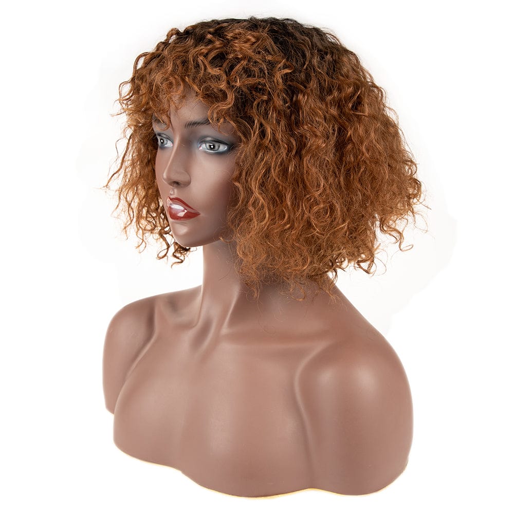 sleek top quality wholesale hot selling cheap High Temperature  Heat Resistant afro kinky curl Synthetic Hair Wigs for women