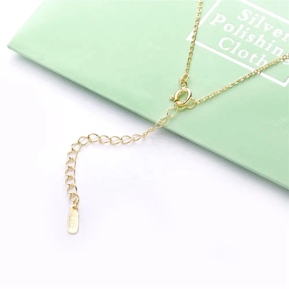 Slovehoony Fashion Jewellery Necklace For Women 2019 CZ 925 Sterling Silver Long Chain North Star Necklace Jewelry