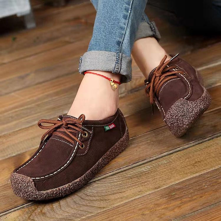 Spring Autumn Women Genuine Leather Loafers Flats Moccasins Female Casual Ladies Black Footwear Shoes