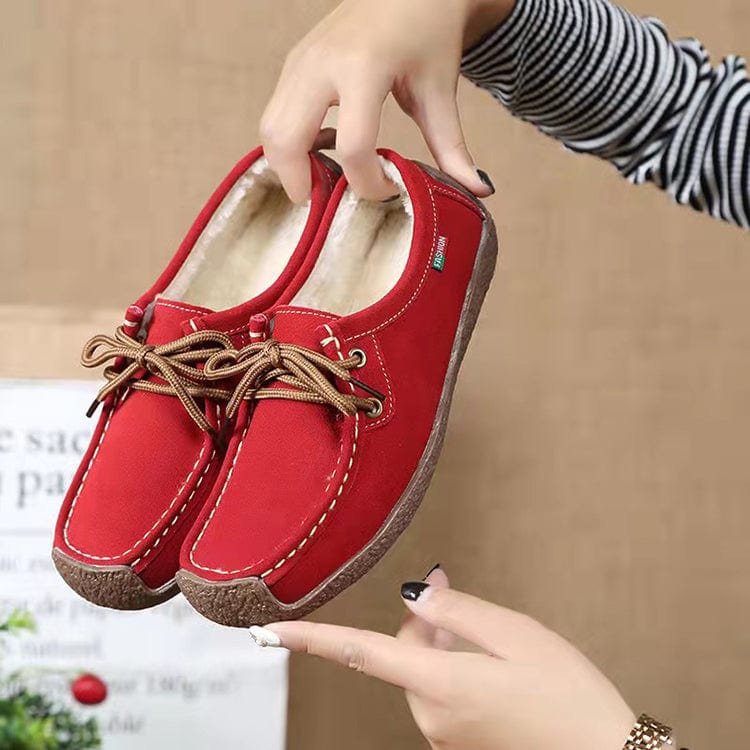 Spring Autumn Women Genuine Leather Loafers Flats Moccasins Female Casual Ladies Black Footwear Shoes