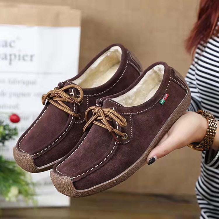 Spring Autumn Women Genuine Leather Loafers Flats Moccasins Female Casual Ladies Black Footwear Shoes