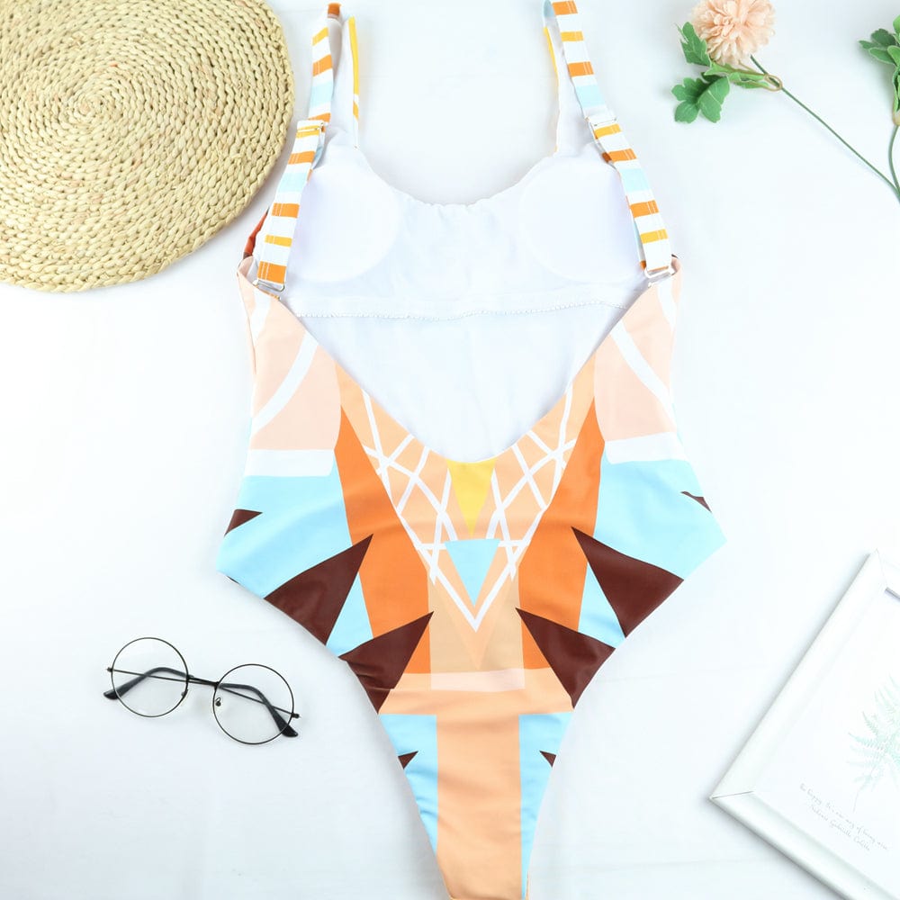 ST1130 Factory Wholesale Women Sexy Hot Selling Tiger One Piece Swimsuit Bathing Suit Swim Beachwear Swimwear