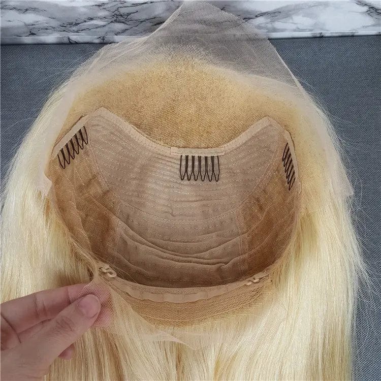 Straight Cuticle Aligned Human Hair 150% 613 Blonde