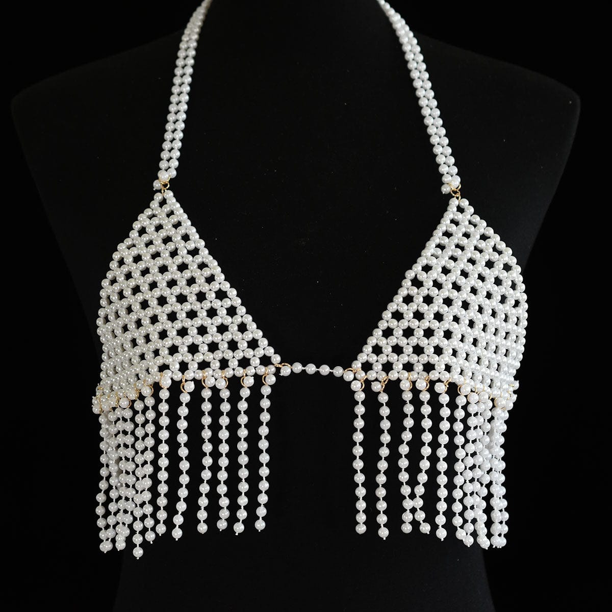 Styles 11 bra / One size fit all SHIHAN 2023 New Fashion Multi Layer Beads Pearls Body Chain Dress Clothing Jewelry Women Punk Luxury Sexy Pearl Body chains