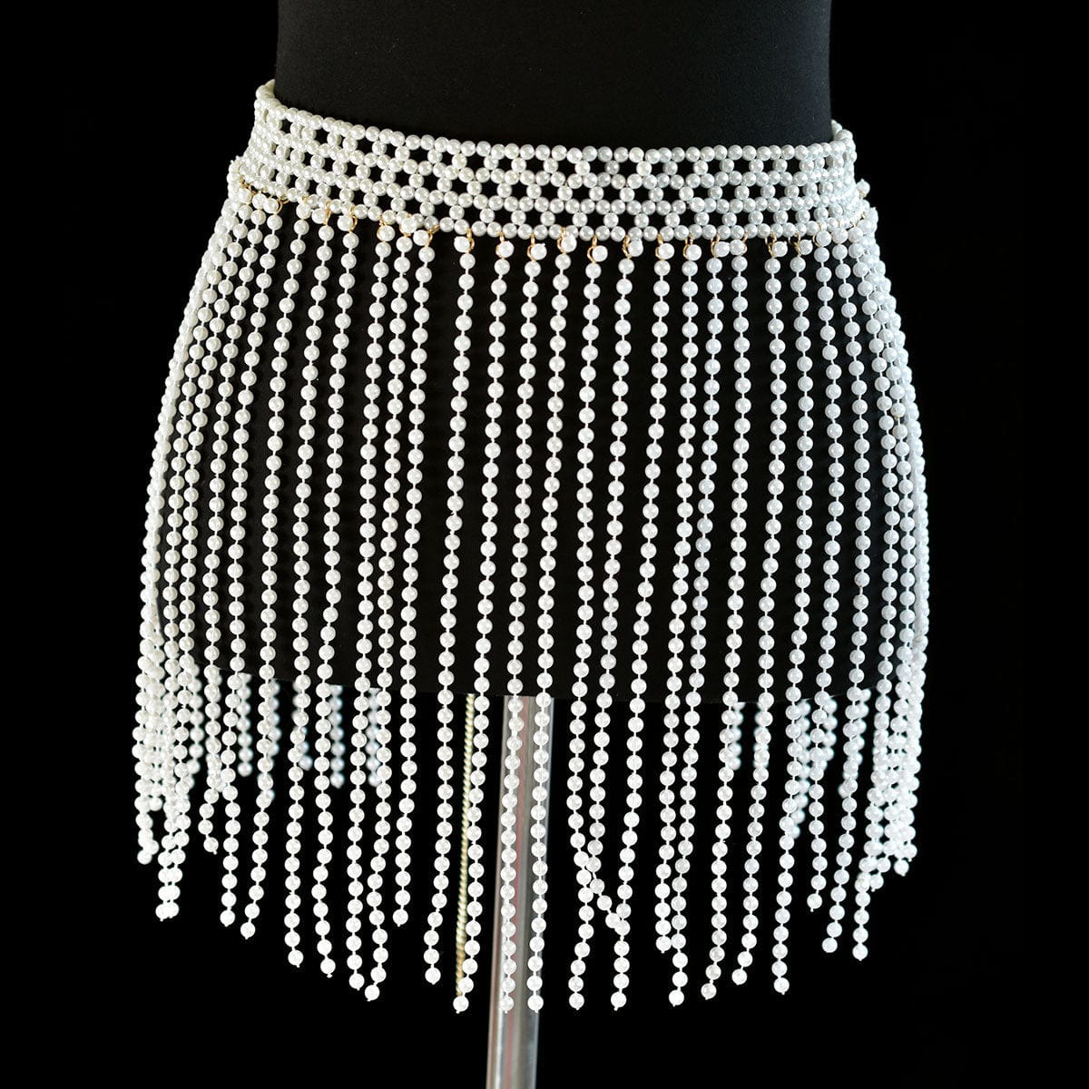 Styles 3 skirt / One size fit all SHIHAN 2023 New Fashion Multi Layer Beads Pearls Body Chain Dress Clothing Jewelry Women Punk Luxury Sexy Pearl Body chains