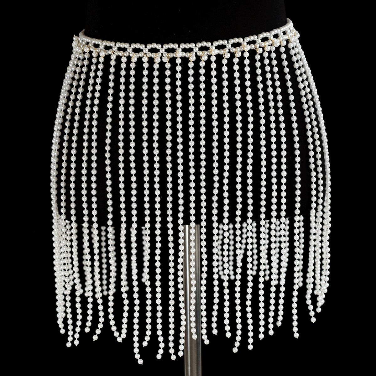 Styles 5 skirt / One size fit all SHIHAN 2023 New Fashion Multi Layer Beads Pearls Body Chain Dress Clothing Jewelry Women Punk Luxury Sexy Pearl Body chains