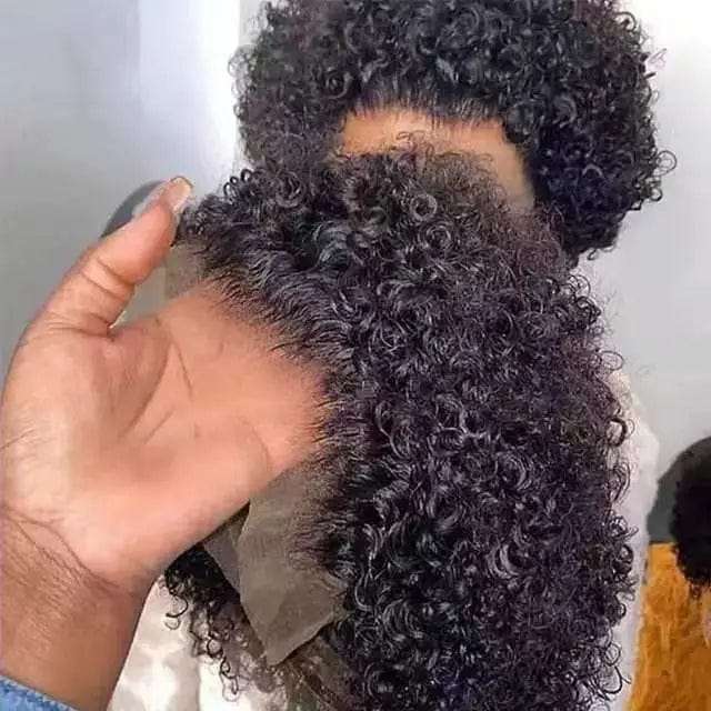 Super Afro Short Kinky Curly Wig 13x4 Lace