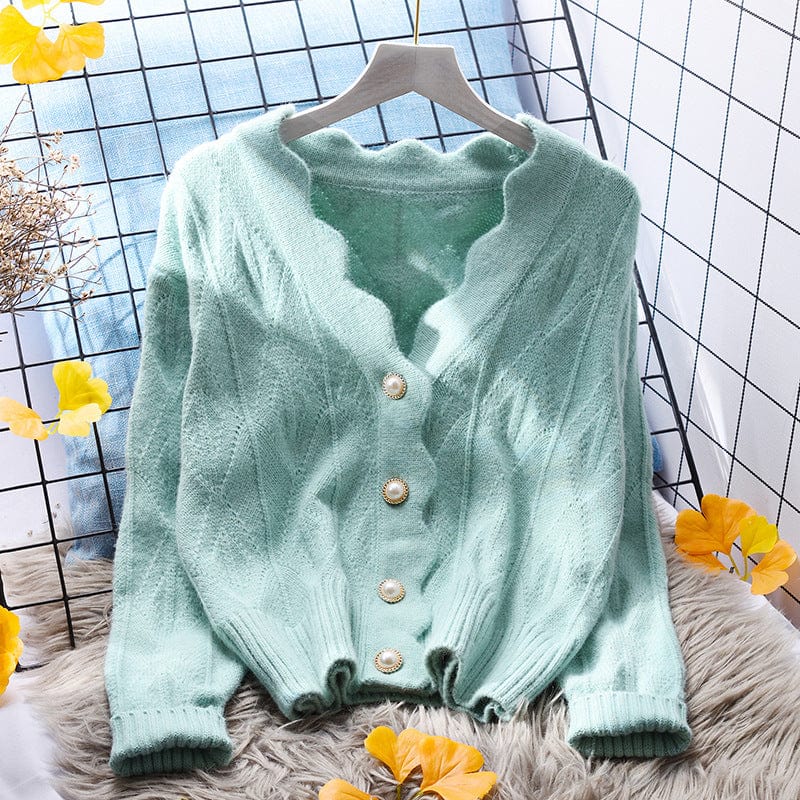 Sweater Jacket Women's Cardigan Loose Outer Wear 2022 New Spring And Autumn All-Match Small Fresh Knit