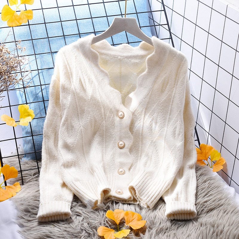 Sweater Jacket Women's Cardigan Loose Outer Wear 2022 New Spring And Autumn All-Match Small Fresh Knit