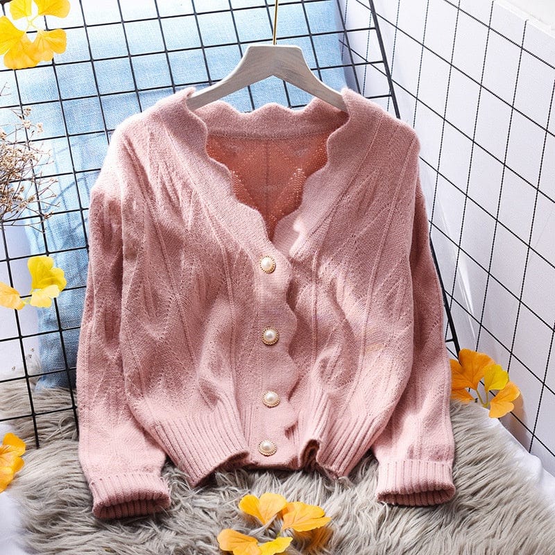 Sweater Jacket Women's Cardigan Loose Outer Wear 2022 New Spring And Autumn All-Match Small Fresh Knit