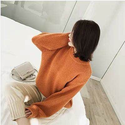 Sweater Jumper Woman Knitwear Turtleneck Long Set Wholesale