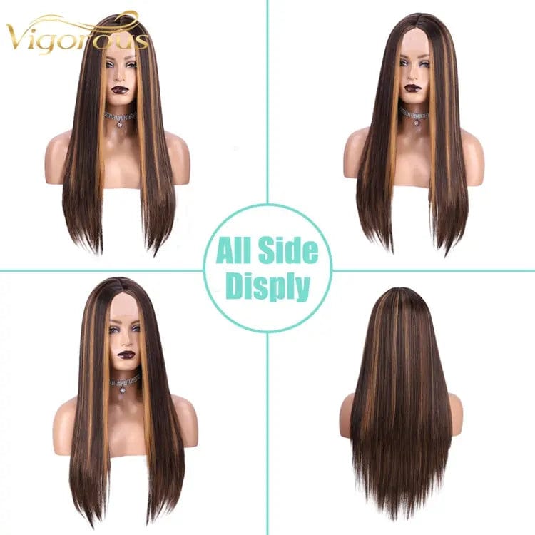 Synthetic Blend Wig Extension Heat Resistant Ombre