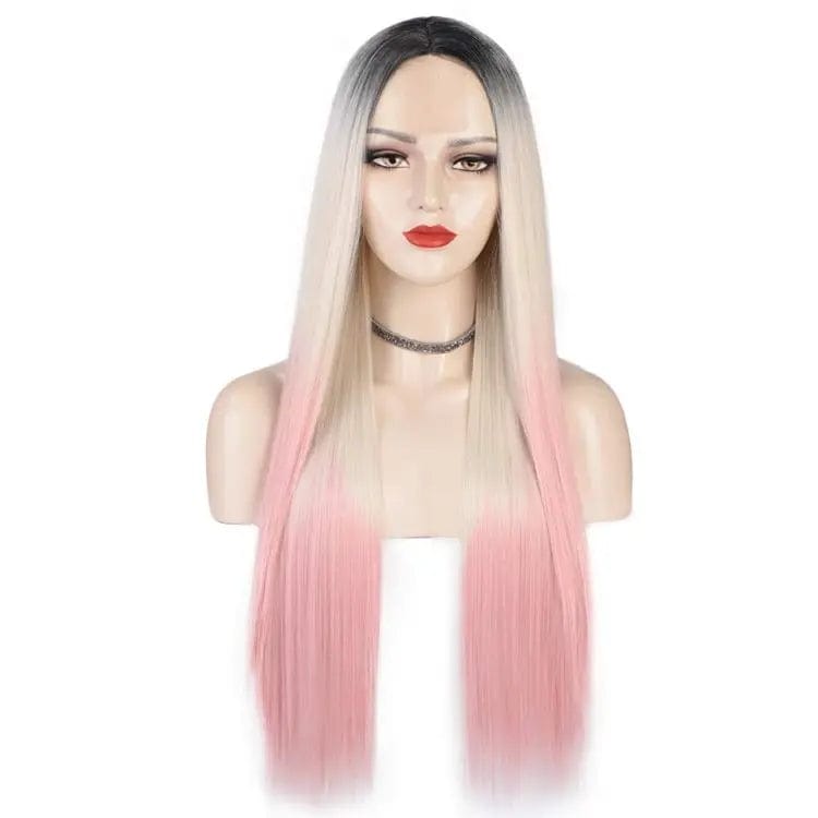 Synthetic Blend Wig Extension Heat Resistant Ombre