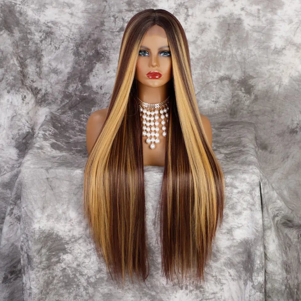 Synthetic Blend Wig Extension Heat Resistant Ombre