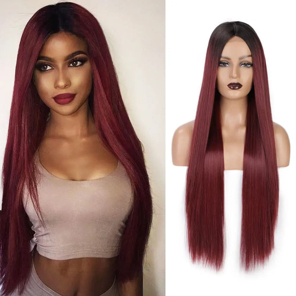 Synthetic Blend Wig Extension Heat Resistant Ombre