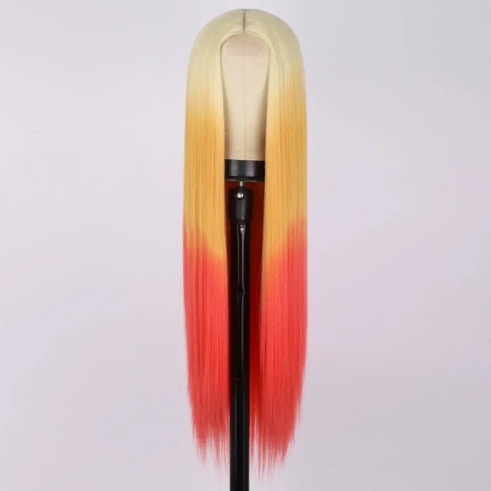 Synthetic Blend Wig Extension Heat Resistant Ombre