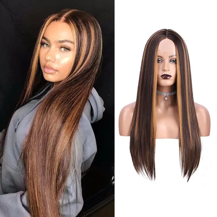 Synthetic Blend Wig Extension Heat Resistant Ombre