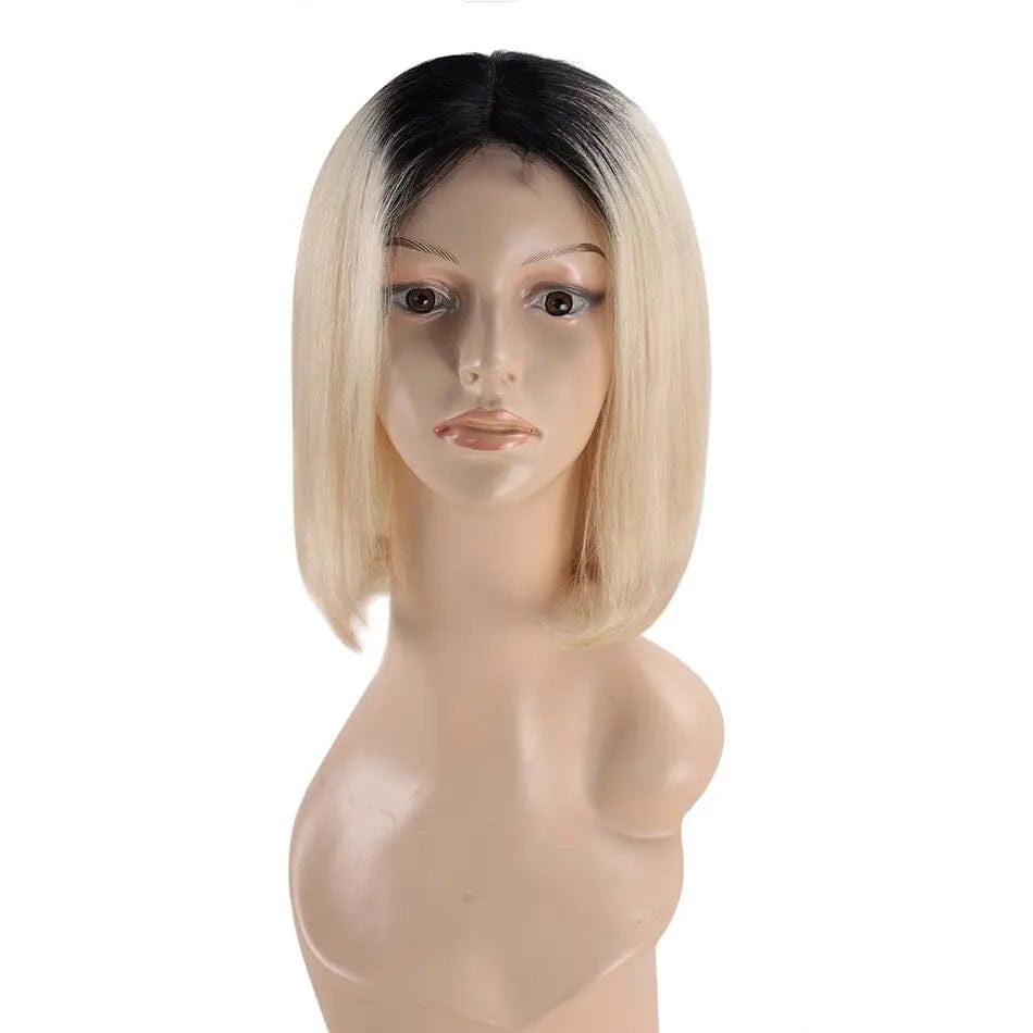 T1b-613 / 8inches / 150% Ombre T1b/613 Bob transparent Lace Wig