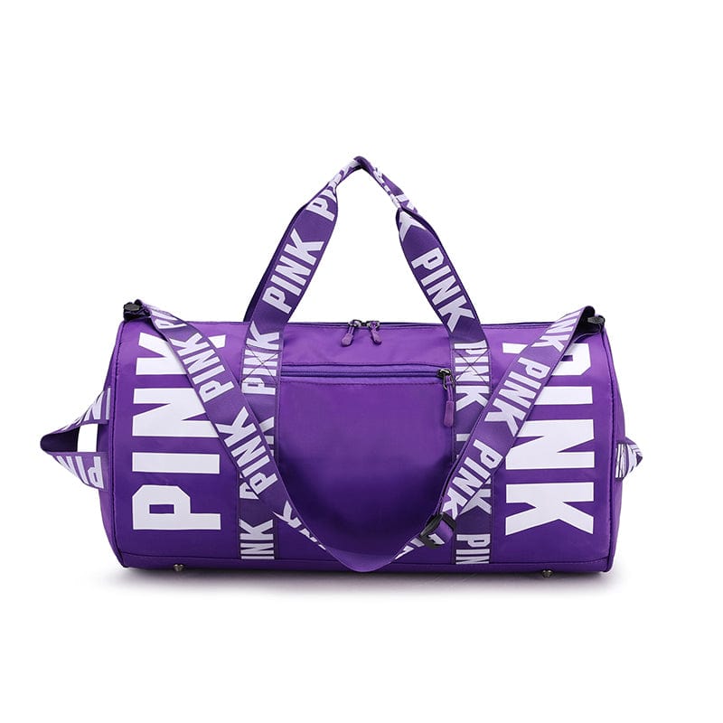 Taro Purple New Zipper Weekender Sport Gym Outdoor Pink Ladies Travel Bag Luggage Waterproof Duffle Fitness Bag Women