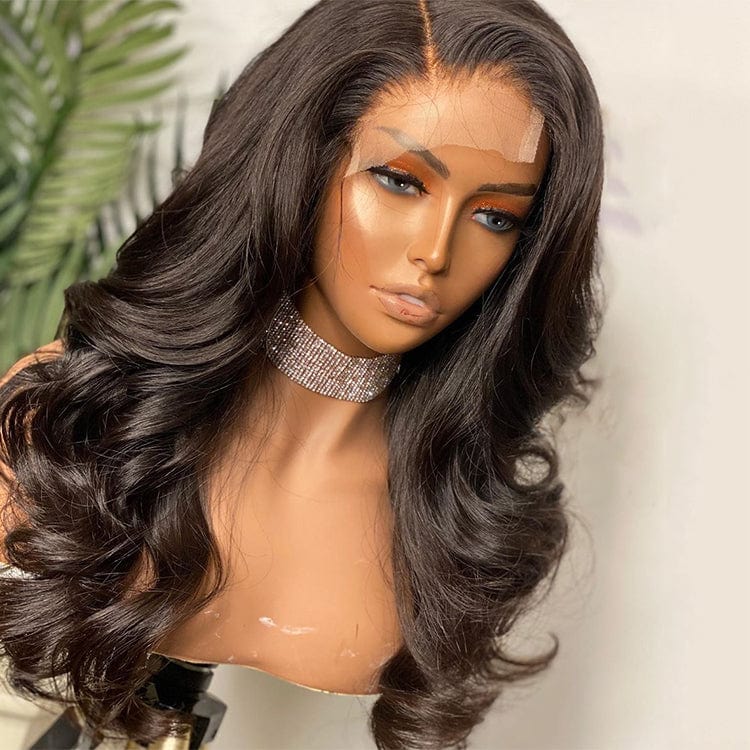 Top Quality 100% Virgin Remy Brazilian Human Hair Wigs 150% Density Body Wave 4X4 Lace Closure Wig