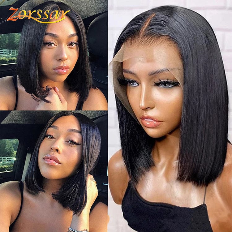 Top Selling Wholesale Bob Style Short Wig Brazilian Lace Front Wig Virgin Human Hair Bob Wigs For Black Women