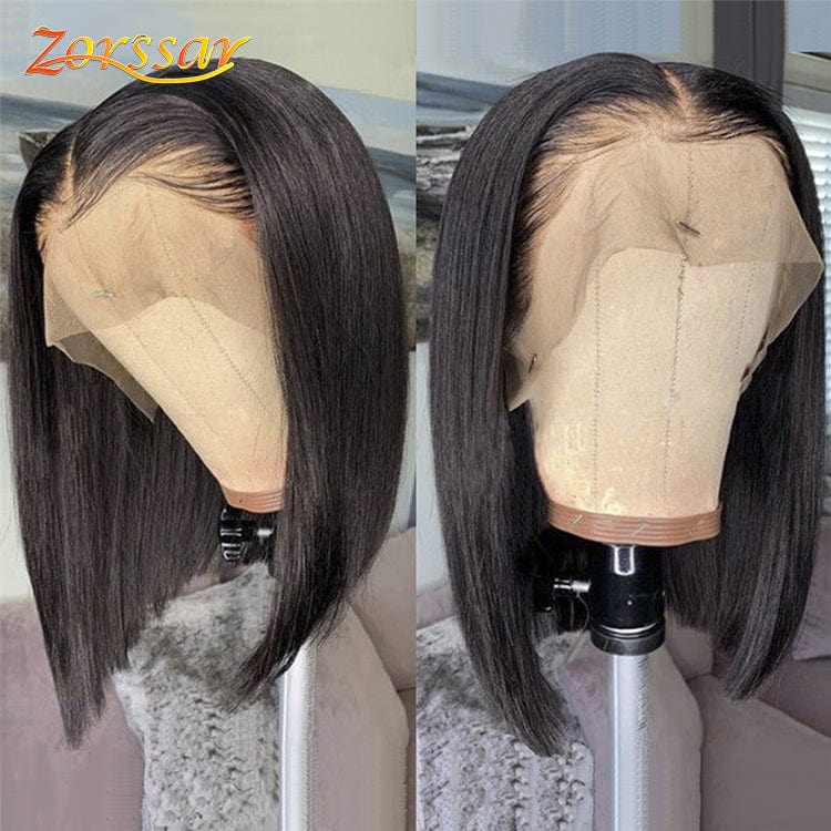 Top Selling Wholesale Bob Style Short Wig Brazilian Lace Front Wig Virgin Human Hair Bob Wigs For Black Women