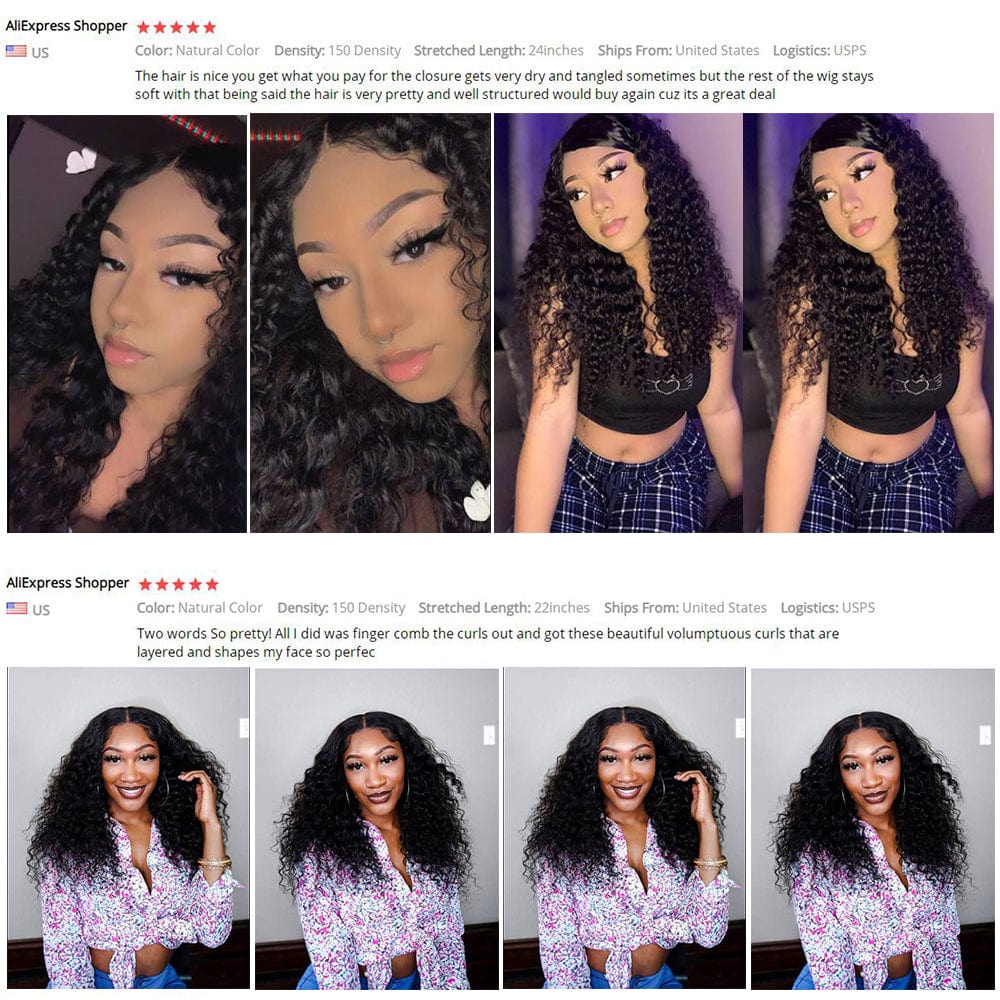 Transparent 28 30 Inch HD Lace Frontal Closure 360 Brazilian Deep Wave 4x4 13x4 13x6 Lace Front Human Hair Wigs for Black Women